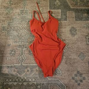 Ta3 Lacey Red Swimsuit